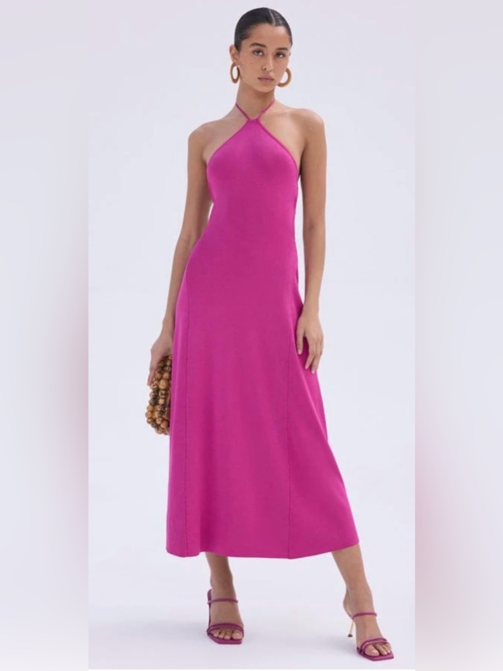 Cult Gaia Pink Knit Dress